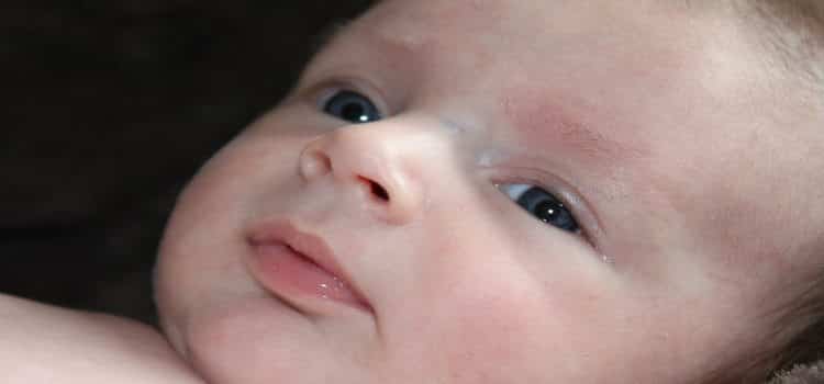baby boy closeup